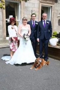 Roxy at Nicola and Peter wedding